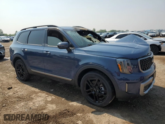 2023 Kia Telluride SX X-Pro with VIN 5XYP5DGC5PG333354, listed as a Copart auction lot 59711365 with Not provided miles and Non repairable. Bid and sale history available at DreamBid. Image 4.