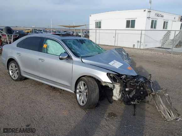 2017 Volkswagen Passat 1.8T SE w/Technology with VIN 1VWGT7A34HC053069, listed as a IAAI auction lot 41419762 with 1 mi miles. Bid and sale history available at carsss.com. Image 1.