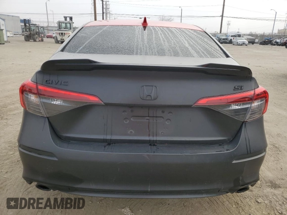 2022 Honda Civic Si with VIN 2HGFE1E50NH473830, listed as a Copart auction lot 54383035 with 72,733 mi miles and Salvage Title. Bid and sale history available at DreamBid. Image 6.