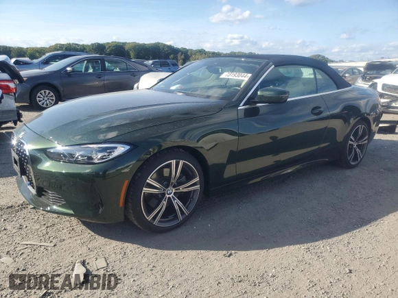 2023 BMW 4 Series 430i xDrive with VIN WBA43AT02PCM93518, listed as a Copart auction lot 73193044 with 15,520 mi miles and Salvage Title. Bid and sale history available at DreamBid. Image 1.