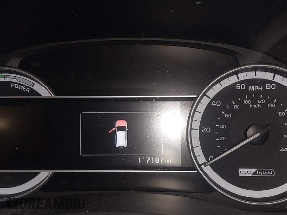 2019 Kia Niro Touring with VIN KNDCE3LC3K5216257, listed as a IAAI auction lot 41760534 with 117,187 mi miles. Bid and sale history available at carsss.com. Image 7.