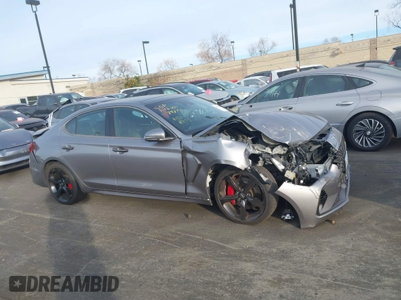 2021 Genesis G70 3.3T with VIN KMTG34LE2MU075898, listed as a IAAI auction lot 41375438 with 41,429 mi miles and . Bid and sale history available at DreamBid. Image 14.