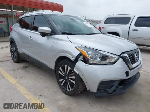 2019 Nissan Kicks S with VIN 3N1CP5CU9KL524812, listed as a IAAI auction lot 41910323 with 88,656 mi miles and . Bid and sale history available at carsss.com. Image 1.