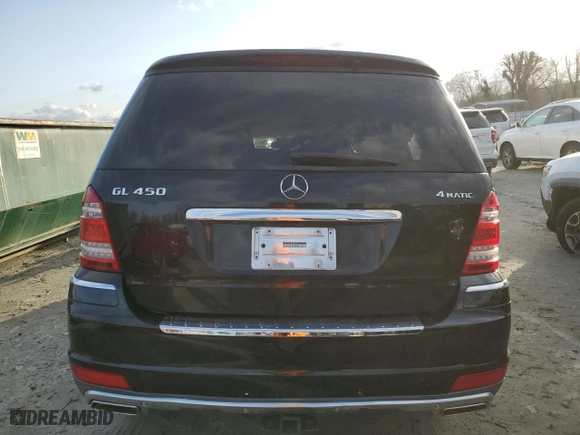 2010 Mercedes-Benz GL-Class GL 450 with VIN 4JGBF7BE0AA585453, listed as a Copart auction lot 47406105 with 188,890 mi miles and Salvage Title. Bid and sale history available at carsss.com. Image 6.