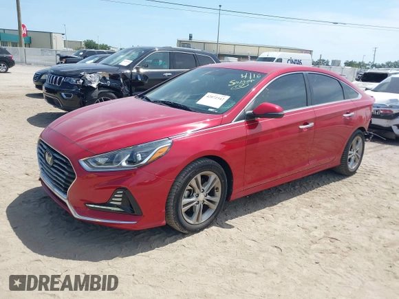 2018 Hyundai Sonata Sport with VIN 5NPE34AF3JH664160, listed as a IAAI auction lot 42072342 with 98,478 mi miles and . Bid and sale history available at carsss.com. Image 17.