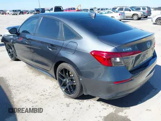 2022 Honda Civic Sedan Sport with VIN 2HGFE2F58NH597686, listed as a IAAI auction lot 41489050 with 44,161 mi miles. Bid and sale history available at carsss.com. Image 3.