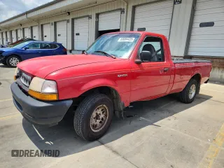 1998 Ford Ranger XL with VIN 1FTYR10C9WUC03723, listed as a Copart auction lot 60684435 with 206,954 mi miles and Salvage title. Bid and sale history available at DreamBid. Image 1.