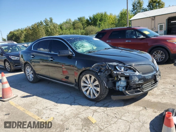 2013 Lincoln MKS EcoBoost with VIN 1LNHL9FT9DG612206, listed as a Copart auction lot 73112854 with Not Provided miles and Salvage Title. Bid and sale history available at DreamBid. Image 4.