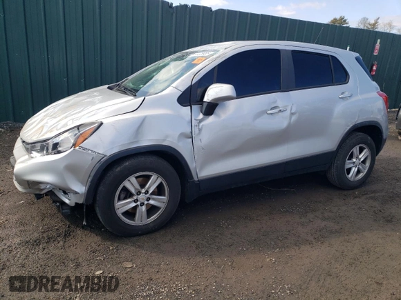 2020 Chevrolet Trax LS with VIN KL7CJKSB3LB039143, listed as a Copart auction lot 44405985 with 57,280 mi miles and Salvage Title. Bid and sale history available at carsss.com. Image 1.