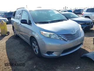 2016 Toyota Sienna LE AAS with VIN 5TDKK3DC2GS750211, listed as a IAAI auction lot 41444073 with 120,185 mi miles. Bid and sale history available at carsss.com. Image 1.