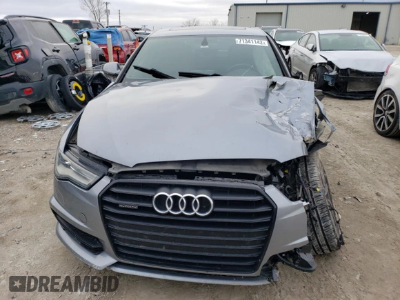 2017 Audi A6 Premium Plus with VIN WAUG8AFC3HN133684, listed as a Copart auction lot 71341142 with 0 mi miles. Bid and sale history available at carsss.com. Image 5.