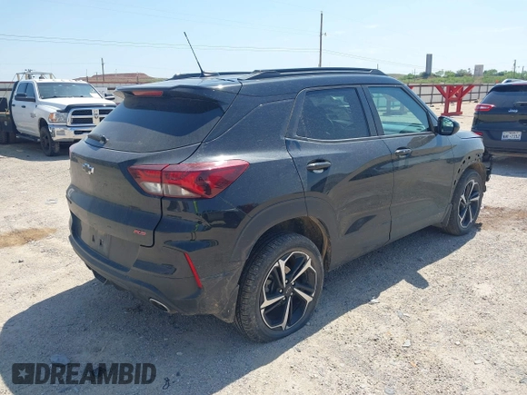 2022 Chevrolet TrailBlazer RS with VIN KL79MTSL9NB033818, listed as a IAAI auction lot 42013033 with 43,260 mi miles and . Bid and sale history available at DreamBid. Image 4.