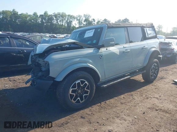 2022 Ford Bronco with VIN 1FMEE5DP7NLA78997, listed as a IAAI auction lot 42462203 with 20,253 mi miles and . Bid and sale history available at DreamBid. Image 2.