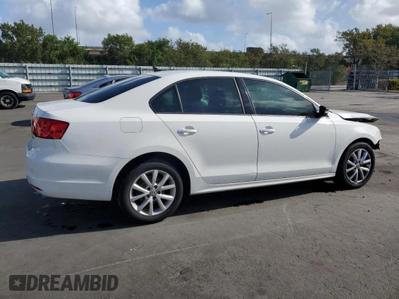2011 Volkswagen Jetta SE with VIN 3VWDX7AJ0BM322566, listed as a Copart auction lot 51536505 with 143,266 mi miles and Salvage title. Bid and sale history available at DreamBid. Image 3.