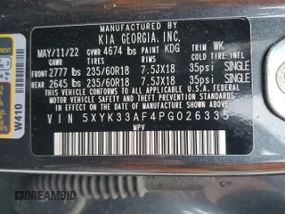 2023 Kia Sportage EX with VIN 5XYK33AF4PG026335, listed as a Copart auction lot 49776435 with 68,354 mi miles and Salvage Title. Bid and sale history available at carsss.com. Image 13.