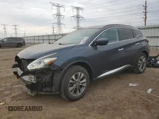 2015 Nissan Murano SV z VIN 5N1AZ2MH1FN284171, wystawiony jako Copart lot #52726995 z przebiegiem 50 567 mil mil oraz Szkoda całkowita • Salvage title. Historia ofert i sprzedaży dostępna na DreamBid. Obrazek 1.