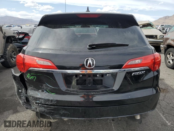 2014 Acura RDX Tech Pkg with VIN 5J8TB3H53EL001384, listed as a Copart auction lot 53322795 with 86,360 mi miles and Salvage Title. Bid and sale history available at carsss.com. Image 6.