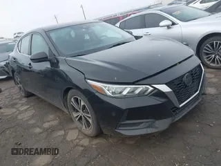 2020 Nissan Sentra SV with VIN 3N1AB8CV0LY216187, listed as a IAAI auction lot 41790924 with 103,794 mi miles. Bid and sale history available at carsss.com. Image 1.