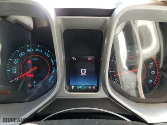 2015 Chevrolet Camaro SS with VIN 2G1FK1EJ0F9223447, listed as a Copart auction lot 50059375 with 29,412 mi miles and Salvage Title. Bid and sale history available at carsss.com. Image 9.