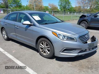 2016 Hyundai Sonata SE with VIN 5NPE24AF5GH295765, listed as a IAAI auction lot 42146449 with 82,233 mi miles and . Bid and sale history available at DreamBid. Image 1.