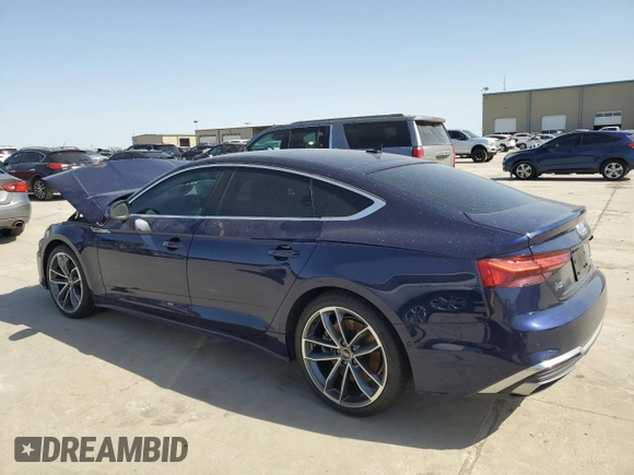 2024 Audi A5 Sportback S line Prestige z VIN WAUEACF51RA122846, wystawiony jako Copart lot #50018975 z przebiegiem Nie podano mil oraz Szkoda całkowita • Salvage title. Historia ofert i sprzedaży dostępna na DreamBid. Obrazek 2.