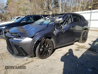 2024 Lexus NX with VIN JTJKKCFZ8R2030436, listed as a Copart auction lot 43250515 with 0 mi miles and Salvage Title. Bid and sale history available at carsss.com. Image 1.