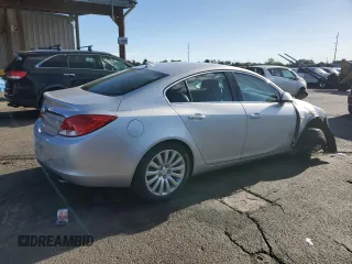 2011 Buick Regal CXL Turbo TO3 with VIN W04GX5GV0B1059288, listed as a Copart auction lot 56683995 with 131,643 mi miles and Salvage title. Bid and sale history available at DreamBid. Image 3.