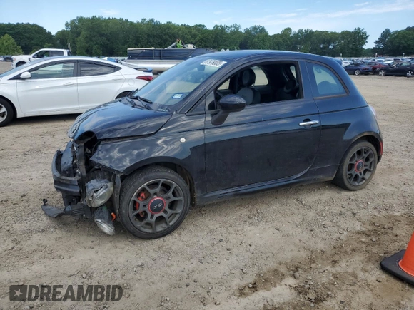 2015 FIAT 500 Sport with VIN 3C3CFFBR6FT619843, listed as a Copart auction lot 57978805 with 89,289 mi miles and Clean title. Bid and sale history available at DreamBid. Image 1.