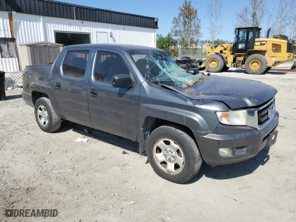 2010 Honda Ridgeline RT with VIN 5FPYK1F27AB011602, listed as a Copart auction lot 75613104 with 172,028 mi miles and Salvage Title. Bid and sale history available at carsss.com. Image 4.