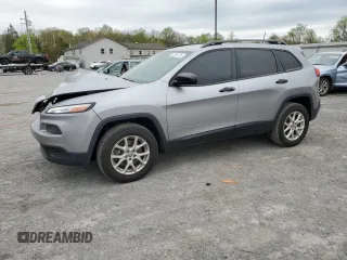 2017 Jeep Cherokee Sport z VIN 1C4PJMAB0HW659739, wystawiony jako Copart lot #53886785 z przebiegiem 97 359 mil mil oraz Szkoda całkowita • Salvage title. Historia ofert i sprzedaży dostępna na DreamBid. Obrazek 1.