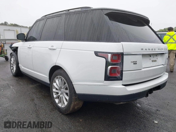 2020 Land Rover Range Rover HSE with VIN SALGS2RU2LA597086, listed as a IAAI auction lot 42205510 with 75,400 mi miles and . Bid and sale history available at DreamBid. Image 3.