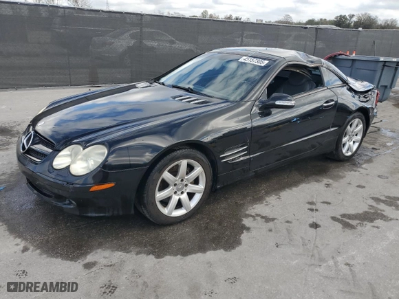 2003 Mercedes-Benz SL-Class with VIN WDBSK75F63F029866, listed as a Copart auction lot 45157305 with 86,851 mi miles and Salvage Title. Bid and sale history available at carsss.com. Image 1.