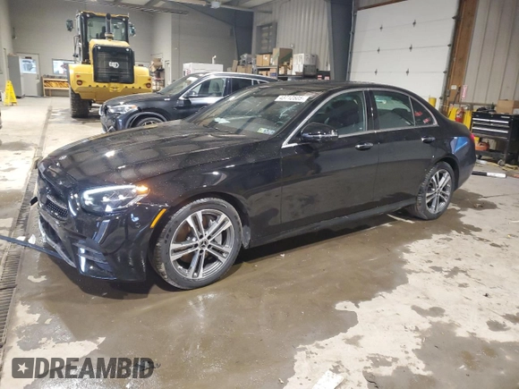 2023 Mercedes-Benz E 350 with VIN W1KZF8EB3PB186989, listed as a Copart auction lot 43712505 with 11,127 mi miles and Salvage Title. Bid and sale history available at DreamBid. Image 1.