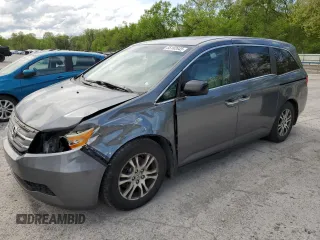 2011 Honda Odyssey EX-L with VIN 5FNRL5H6XBB002136, listed as a Copart auction lot 55162645 with 172,425 mi miles and Salvage Title. Bid and sale history available at DreamBid. Image 1.