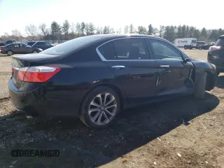 2014 Honda Accord Sport with VIN 1HGCR2F59EA270980, listed as a Copart auction lot 46647434 with 125,736 mi miles and Salvage Title. Bid and sale history available at DreamBid. Image 3.