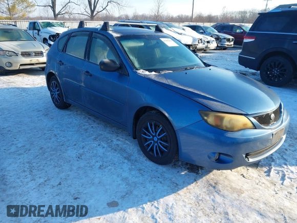 2008 Subaru Impreza Wagon (Natl) i w/Premium Pkg with VIN JF1GH61618H837968, listed as a IAAI auction lot 41292616 with 161,908 mi miles. Bid and sale history available at carsss.com. Image 1.