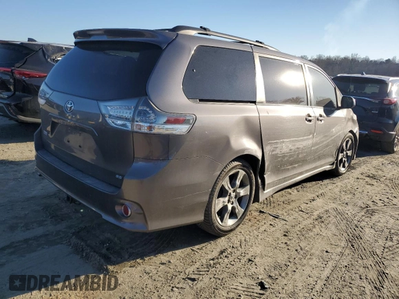 2011 Toyota Sienna SE with VIN 5TDXK3DC8BS081330, listed as a Copart auction lot 41992025 with 109,419 mi miles and Salvage Title. Bid and sale history available at carsss.com. Image 3.