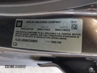 2014 Chevrolet Spark EV LT with VIN KL8CL6S08EC500605, listed as a IAAI auction lot 41616011 with 79,359 mi miles. Bid and sale history available at carsss.com. Image 9.