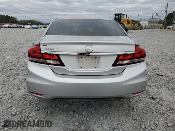 2015 Honda Civic Sedan LX with VIN 19XFB2F56FE035810, listed as a Copart auction lot 50089945 with 143,039 mi miles and Salvage Title. Bid and sale history available at carsss.com. Image 6.