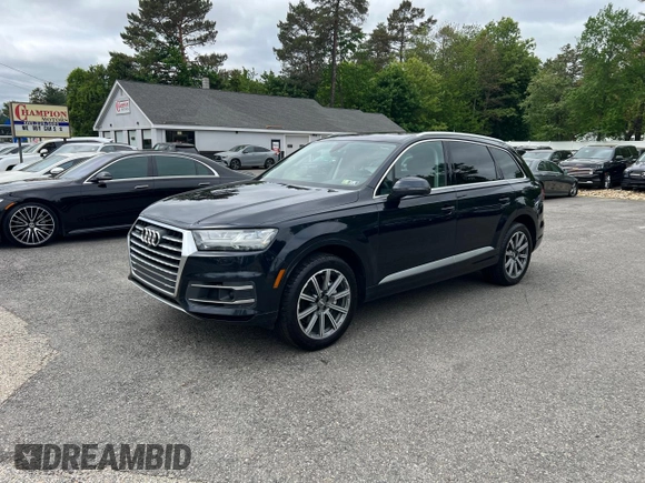 2017 Audi Q7 Premium Plus with VIN WA1LAAF75HD036771, listed as a Copart auction lot 57857695 with 147,461 mi miles and Clean title. Bid and sale history available at DreamBid. Image 2.