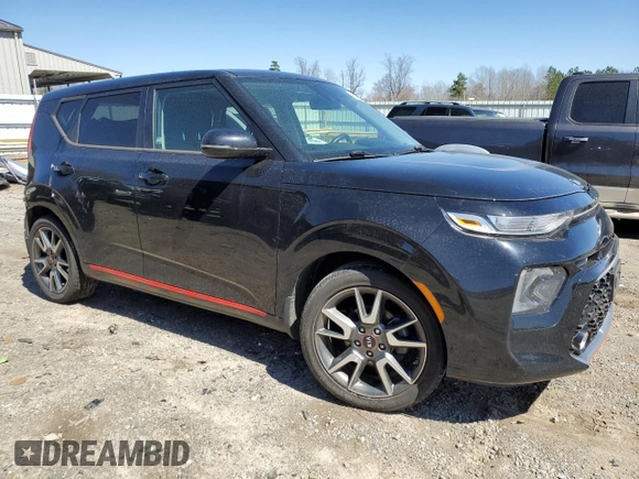 2021 Kia Soul GT-Line with VIN KNDJ63AU9M7749639, listed as a Copart auction lot 49115475 with 46,301 mi miles and Salvage Title. Bid and sale history available at DreamBid. Image 4.