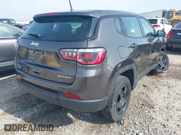 2018 Jeep Compass Sport with VIN 3C4NJDAB2JT136225, listed as a IAAI auction lot 42279668 with 145,967 mi miles and . Bid and sale history available at DreamBid. Image 4.