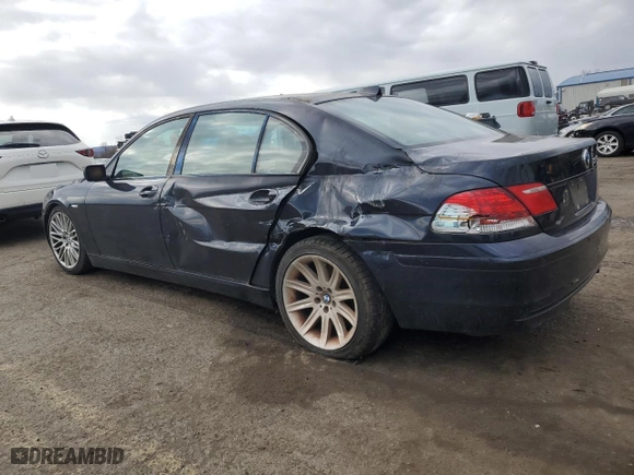 2007 BMW 7 Series 750Li with VIN WBAHN83557DT70497, listed as a Copart auction lot 50697005 with 97,430 mi miles and Salvage Title. Bid and sale history available at carsss.com. Image 2.