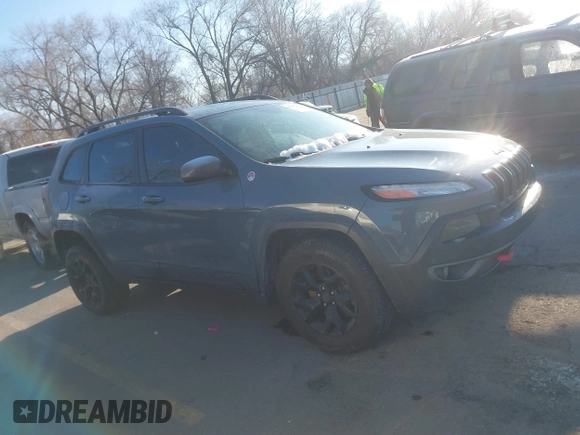 2015 Jeep Cherokee Trailhawk with VIN 1C4PJMBS3FW510219, listed as a IAAI auction lot 41440297 with 144,012 mi miles and . Bid and sale history available at DreamBid. Image 11.