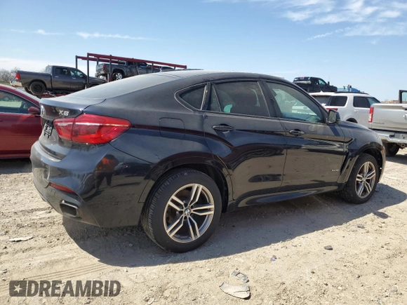 2016 BMW X6 xDrive50i with VIN 5UXKU6C56G0R33806, listed as a Copart auction lot 53855165 with 144,274 mi miles and Clean Title. Bid and sale history available at DreamBid. Image 3.