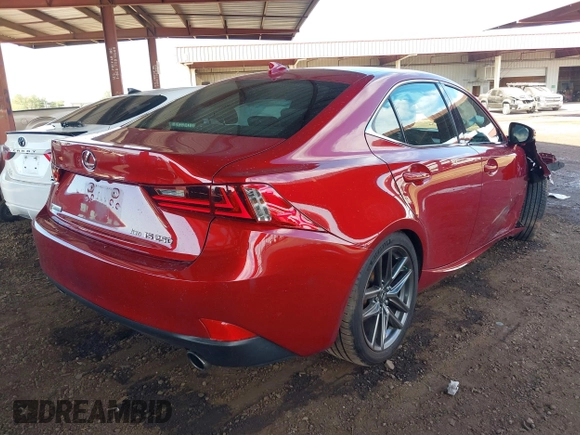2015 Lexus IS 250 with VIN JTHCF1D2XF5017184, listed as a IAAI auction lot 40756885 with 59,601 mi miles and . Bid and sale history available at DreamBid. Image 4.