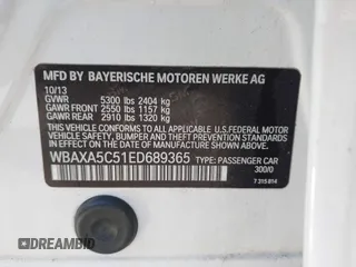 2014 BMW 5 Series 535d with VIN WBAXA5C51ED689365, listed as a IAAI auction lot 41852062 with 144,652 mi miles and . Bid and sale history available at carsss.com. Image 9.