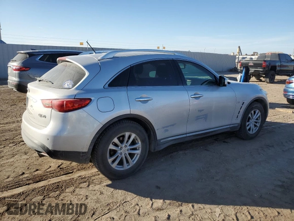 2015 Infiniti QX70 z VIN JN8CS1MW6FM483141, wystawiony jako Copart lot #44126235 z przebiegiem 174 034 mil mil oraz Czysty tytuł • Clean title. Historia ofert i sprzedaży dostępna na DreamBid. Obrazek 3.