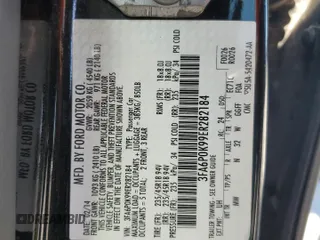 2014 Ford Fusion Titanium с VIN 3FA6P0K99ER282184, выставлен на аукционе Copart как лот 55485705 с пробегом 170 551 миль миль и Списание • Salvage title. История ставок и продаж доступна на DreamBid. Изображение 12.