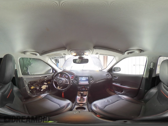 2018 Jeep Compass Trailhawk with VIN 3C4NJDDB5JT367079, listed as a Copart auction lot 52217965 with 53,816 mi miles and Salvage Title. Bid and sale history available at carsss.com. Image 16.